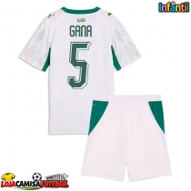 Camisa de Futebol Senegal Idrissa Gueye #5 Equipamento Principal Infantil Mundo 2026 Manga Curta (+ Calças curtas)